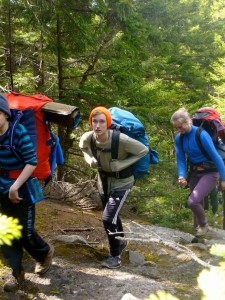 9th and 10th grade hike of the Monadnock-Sunapee Greenway in southern New Hampshire, April 27-May 1, 2015